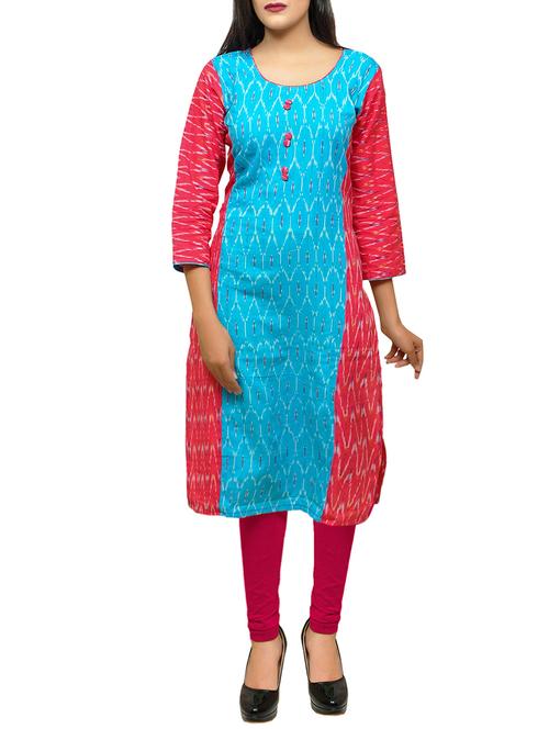 straight printed kurta - 15285510 - Very Small Image - 1