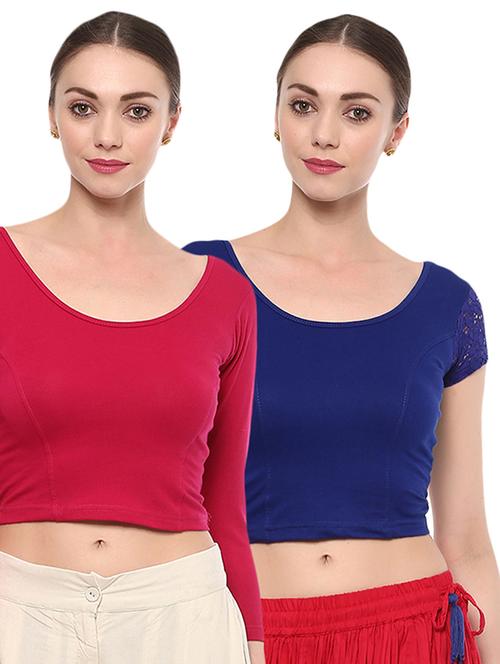 multi colored cotton lycra blouse - 15287659 - Very Small Image - 1