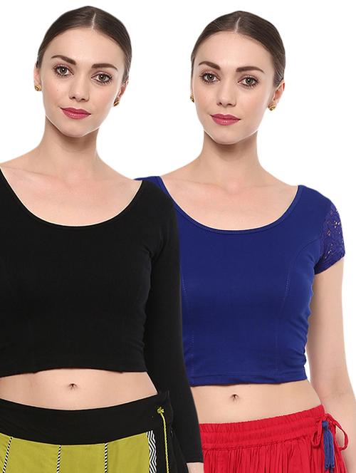 multi colored cotton lycra blouse - 15287674 - Very Small Image - 1