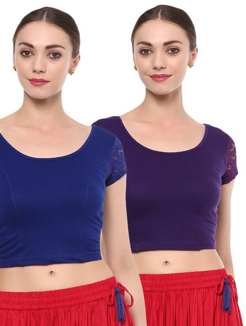 multi colored cotton lycra blouse - 15287733 - Very Small Image - 1