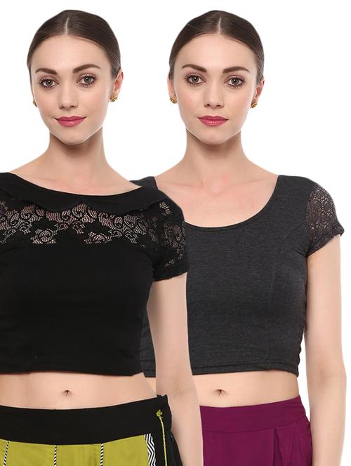 multi colored cotton lycra blouse - 15287749 - Very Small Image - 1