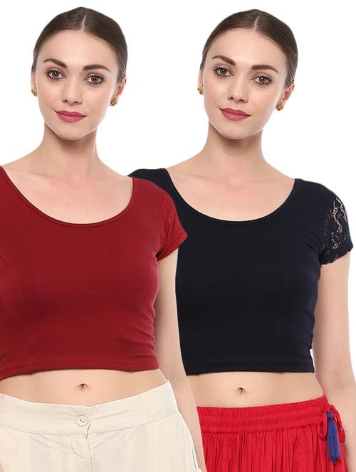 multi colored cotton lycra blouse - 15287763 - Very Small Image - 1