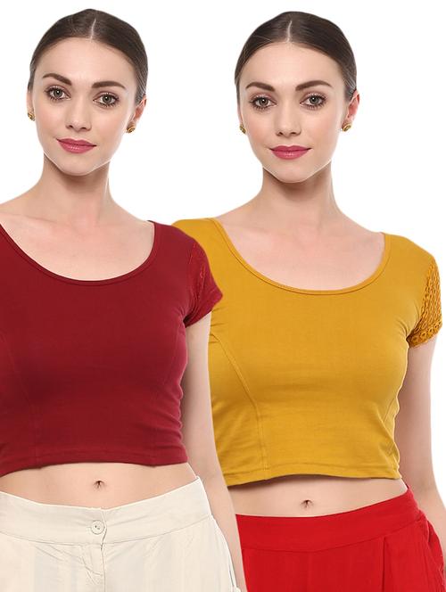 multi colored cotton lycra blouse - 15287778 - Very Small Image - 1