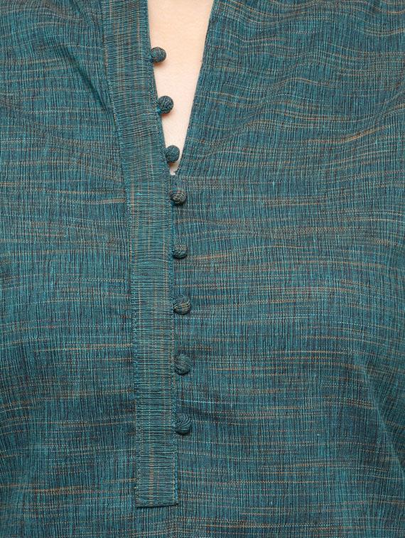 straight solid kurta - 15288347 - Zoom Image - 3