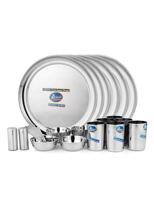 rajbhog plain dinner set of 31 pcs - 15288595 - Very Small Image - 1