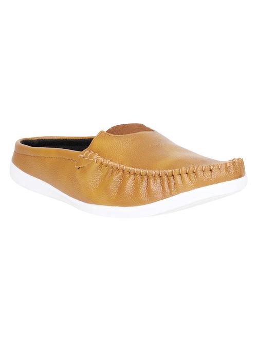 tan leatherette slip on loafer - 15289210 - Very Small Image - 1