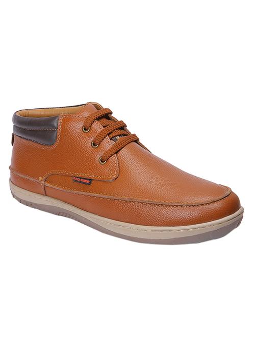 tan leather lace up sneaker - 15289392 - Very Small Image - 1