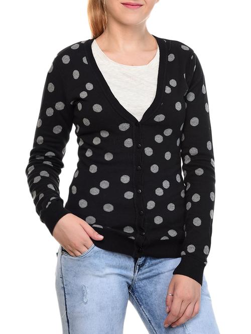 black cotton cardigan - 15293480 - Very Small Image - 1