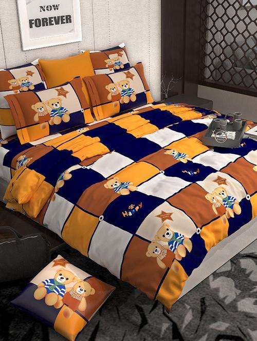 cotton double king bedsheet with 2 pillow covers - 15293563 - Very Small Image - 1