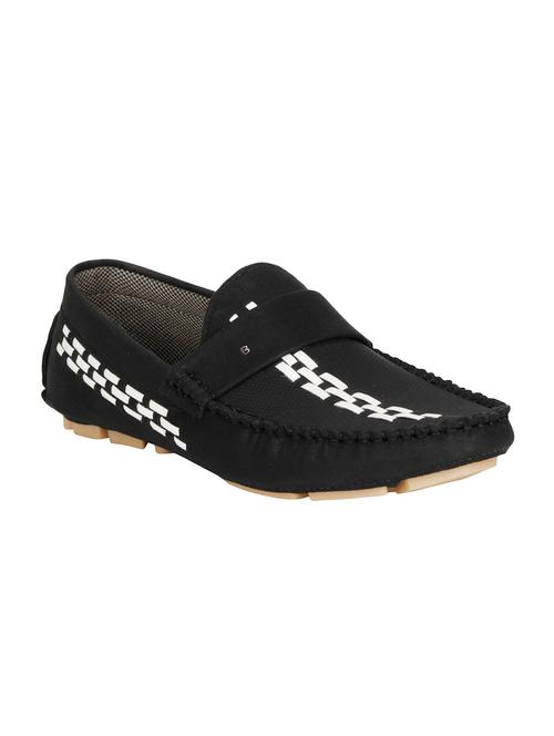 black leatherette slip on loafer - 15298866 - Very Small Image - 1