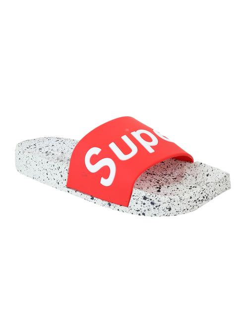 red rubber slip on flip flops - 15301480 - Very Small Image - 1