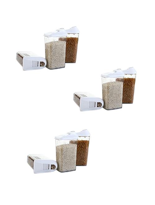 1100 ml each (9 pcs) easy flow cereal dispencer food container storage box perfect for - 15302346 - Very Small Image - 1