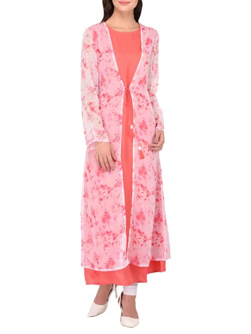 layered printed kurta - 15302806 - Very Small Image - 1