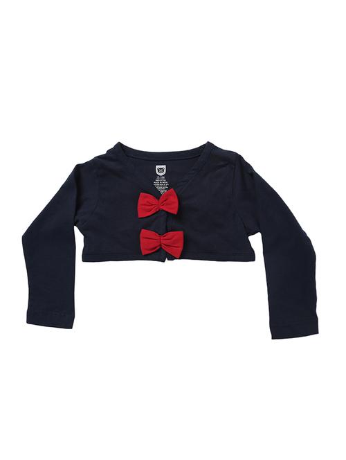 blue cotton shrug - 15303236 - Very Small Image - 1