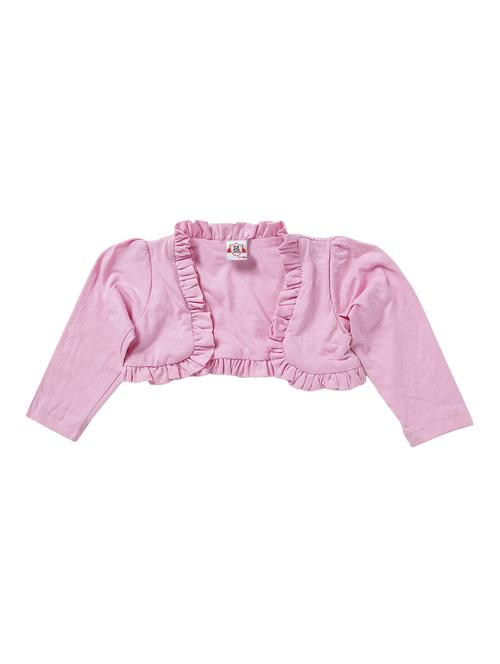 pink cotton  shrug - 15303242 - Very Small Image - 1