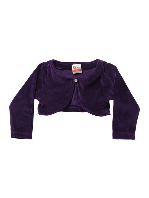 purple velvet shrug - 15303244 - Very Small Image - 1