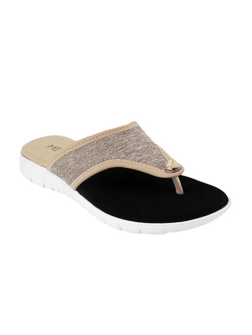 beige toe separator  slippers - 15303949 - Very Small Image - 1