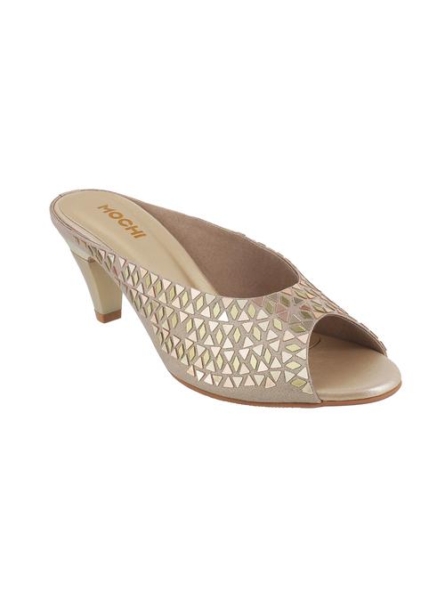 gold slip on sandals - 15303999 - Very Small Image - 1