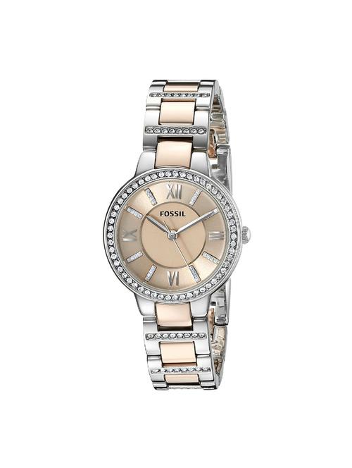 fossil gold dial analog watch for women - es3405 - 15305162 - Very Small Image - 1