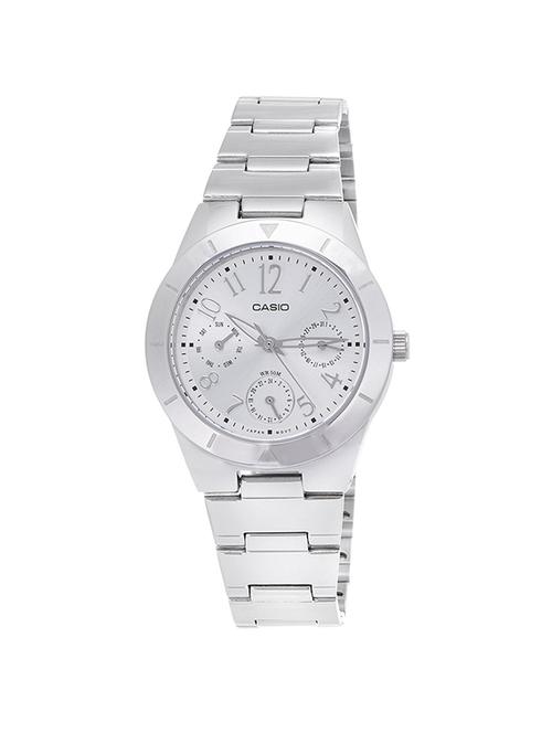 casio silver dial analog watch for women - a380 - 15305225 - Very Small Image - 1