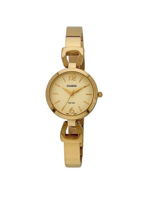 casio gold dial analog watch for women - a980 - 15305349 - Very Small Image - 1