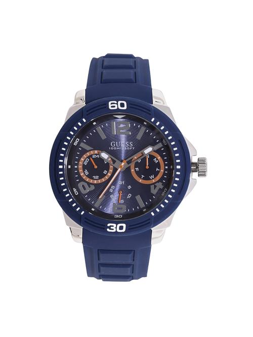 guess blue dial analog watch for men - w0967g2 - 15305528 - Very Small Image - 1