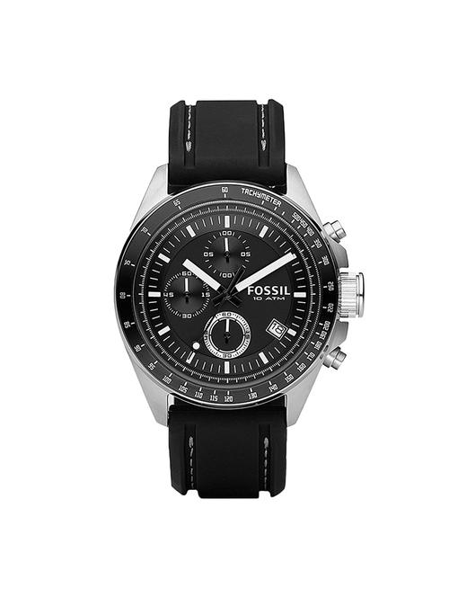 fossil black dial chronograph watch for men - ch2573 - 15305538 - Very Small Image - 1