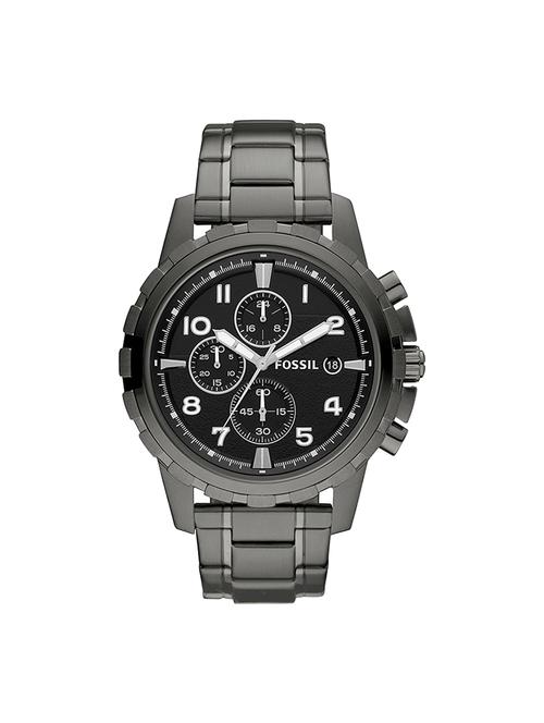 fossil black dial chronograph watch for men - fs4721 - 15305542 - Very Small Image - 1