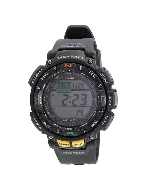 casio grey dial digital watch for men - sl47 - 15305678 - Very Small Image - 1