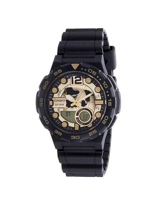 casio gold dial digital watch for men - ad203 - 15305699 - Very Small Image - 1