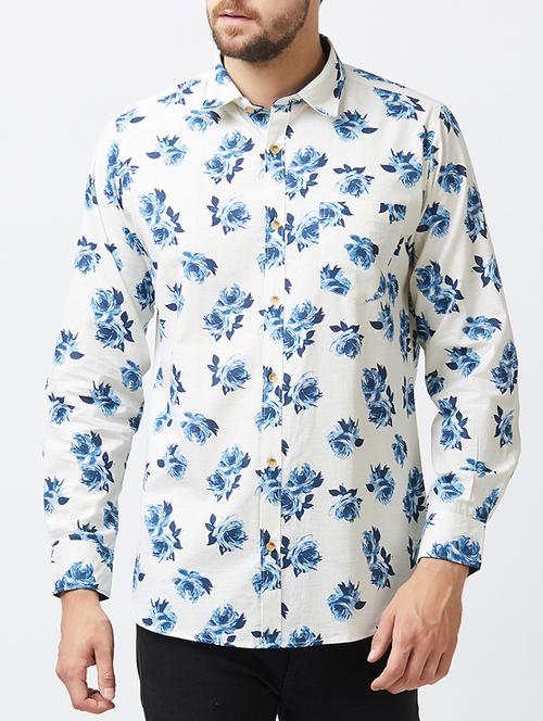 white cotton casual shirt - 15307330 - Very Small Image - 1