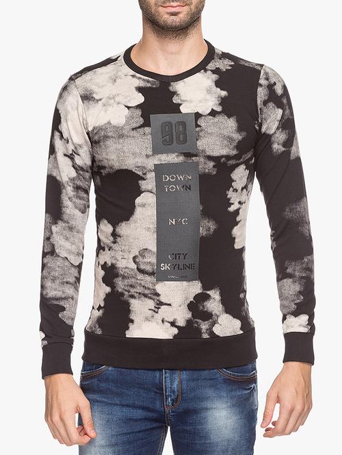 Multi Colored Cotton All Over Print Sweatshirt - 15308259 - Very Small Image - 1