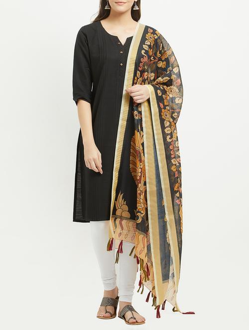 printed chanderi dupatta - 15310584 - Very Small Image - 1