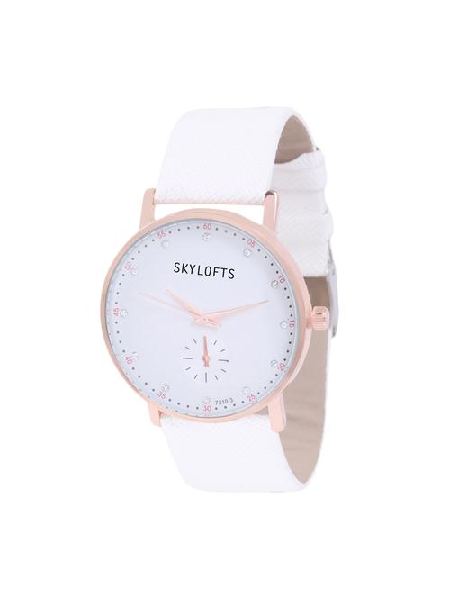 skylofts stylish white dial fabric strap casual college watches for girls - 15310811 - Very Small Image - 1