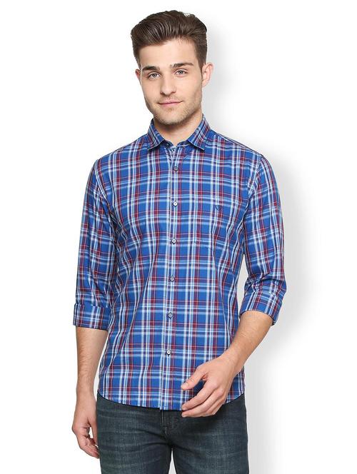 blue cotton casual shirt - 15311184 - Very Small Image - 1