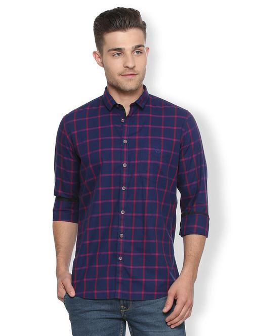 blue cotton casual shirt - 15311215 - Very Small Image - 1