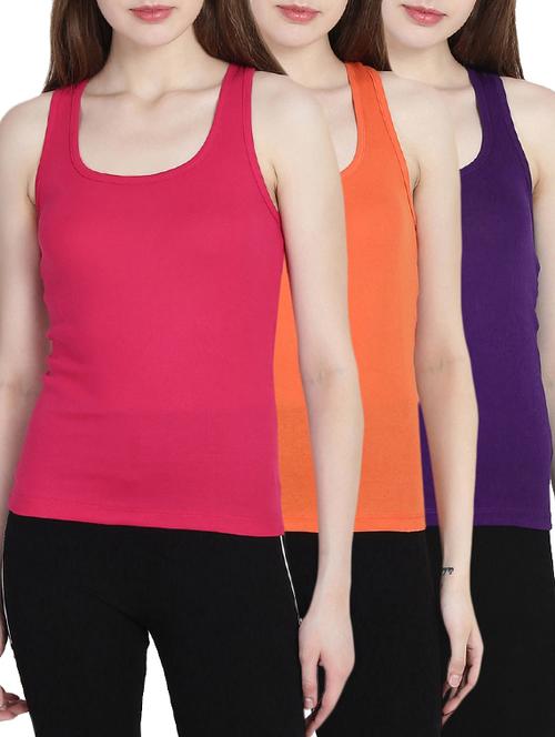 set of 3 racer back camisole - 15311414 - Very Small Image - 1