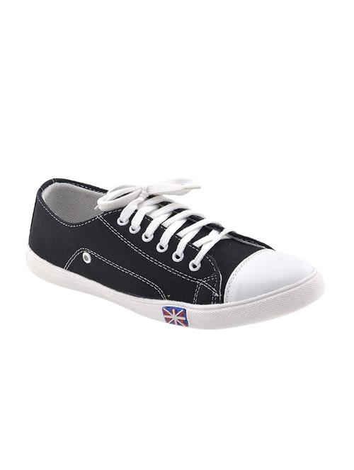 black canvas lace up sneaker - 15312483 - Very Small Image - 1