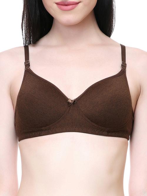 bow patch solid bra  - 15312608 - Very Small Image - 1