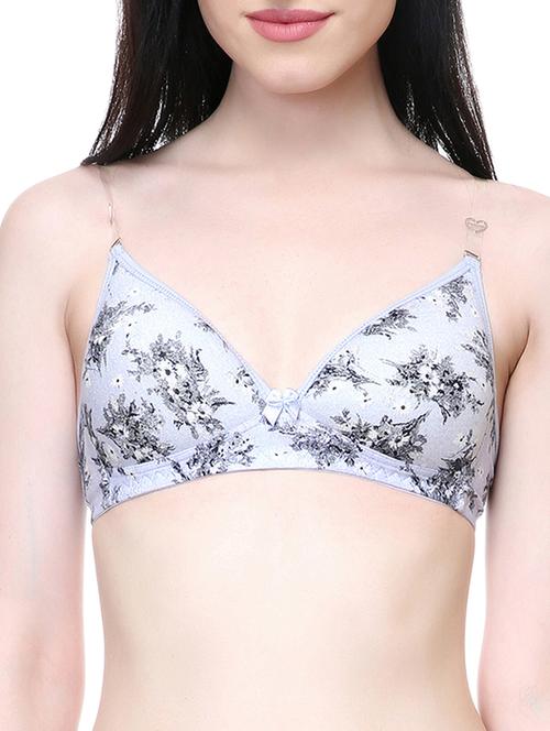 printed lightly padded bra - 15312617 - Very Small Image - 1