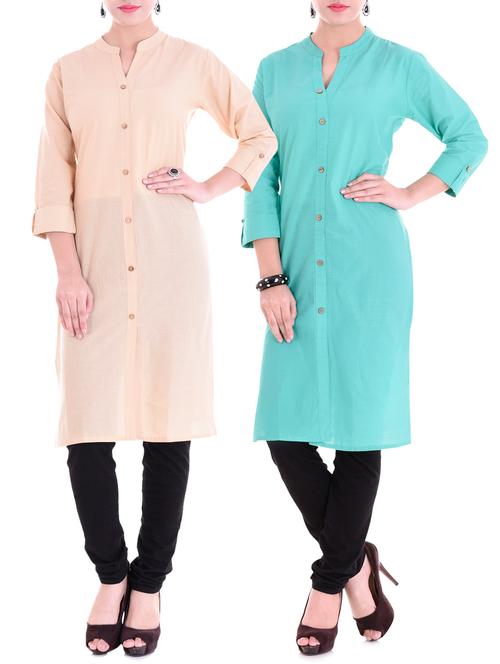 multi colored combos kurta - 15313048 - Very Small Image - 1