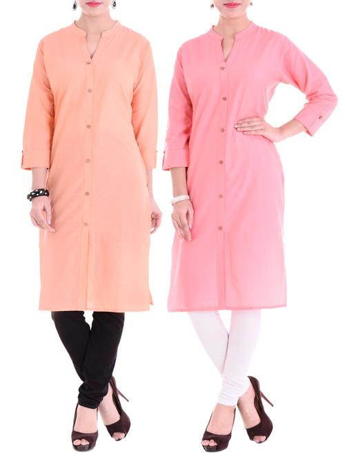 multi colored combos kurta - 15313133 - Very Small Image - 1