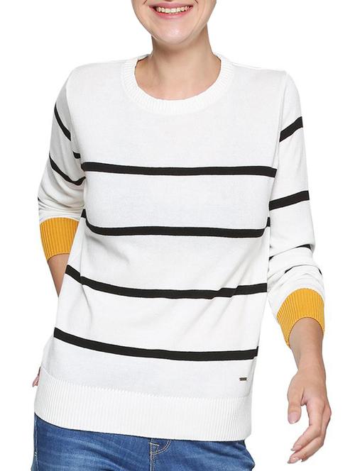 ribbed knit striped tee - 15314013 - Very Small Image - 1