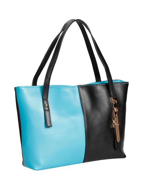 blue leatherette (pu) handbag - 15314315 - Very Small Image - 1