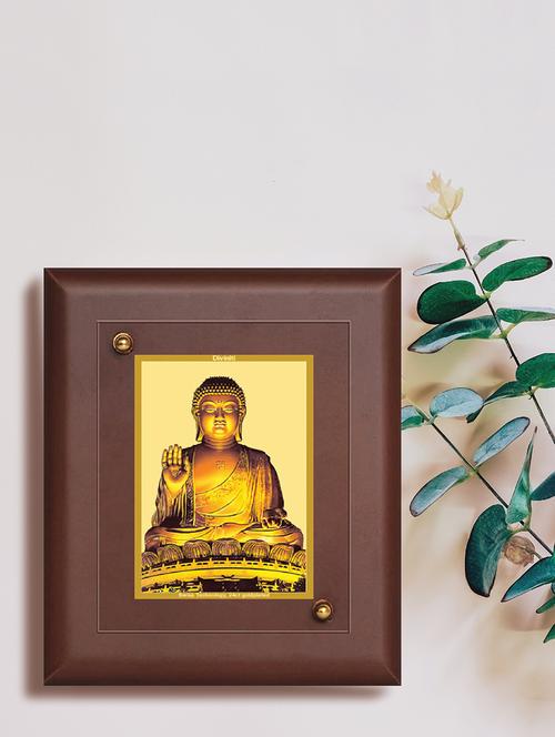 mdf wall hanging frame gold plated normal foil buddha - 15314598 - Very Small Image - 1