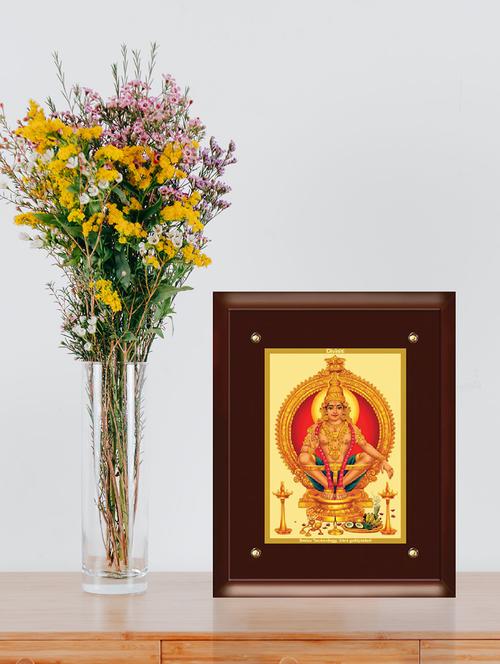 mdf wall hanging frame gold plated normal foil ayyuppan - 15314771 - Very Small Image - 1