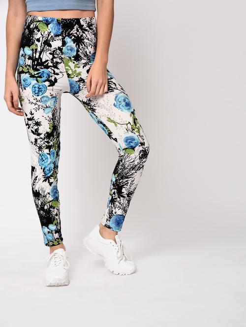 blue printed legging - 15314927 - Very Small Image - 1