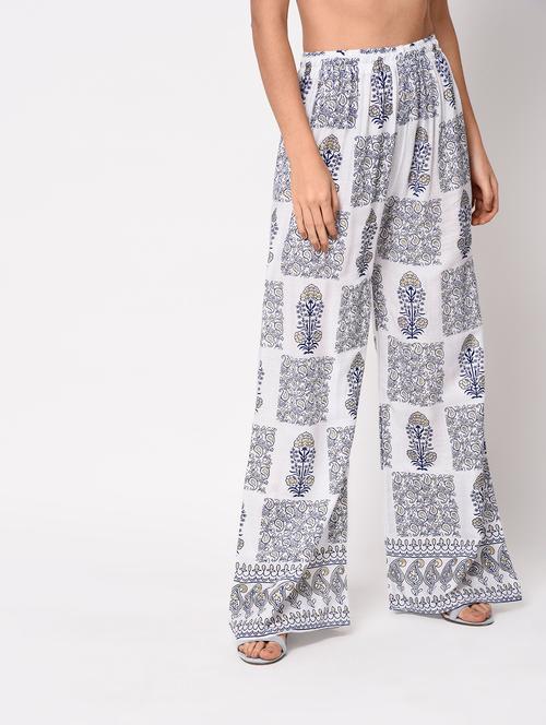 high waist straight palazzo - 15314939 - Very Small Image - 1