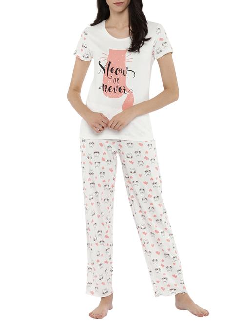 quirky printed nightwear pajama set - 15315103 - Very Small Image - 1