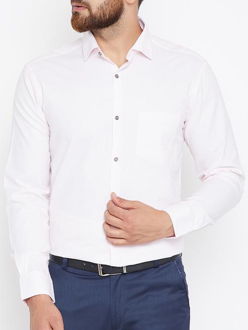pink cotton formal shirt - 15316048 - Very Small Image - 1